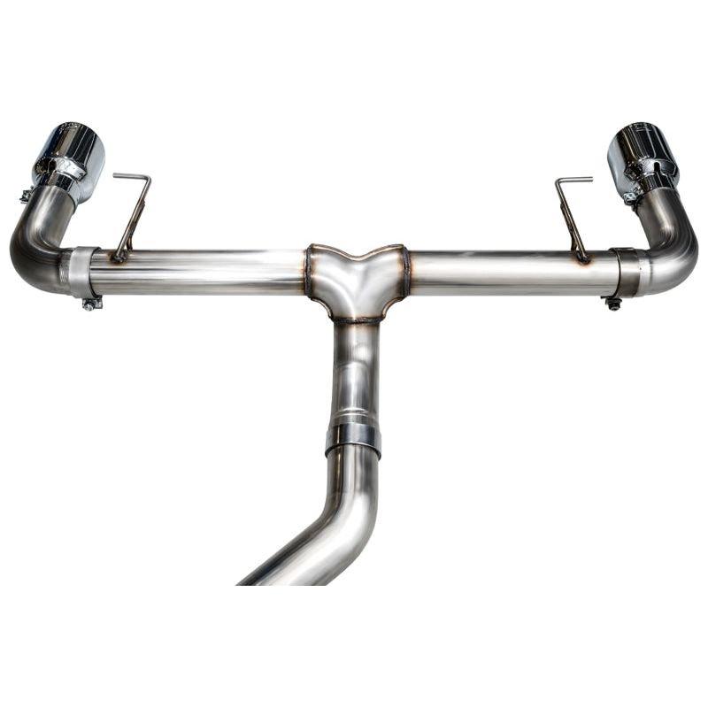 AWE 19-23 BMW 330i / 21-23 BMW 430i Base G2X Track Edition Axle Back Exhaust - Chrome Silver - The Coin Has A Say