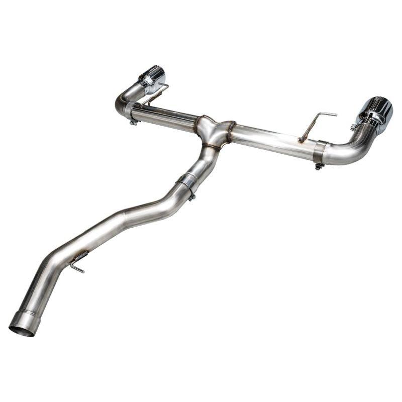 AWE 19-23 BMW 330i / 21-23 BMW 430i Base G2X Track Edition Axle Back Exhaust - Chrome Silver - The Coin Has A Say