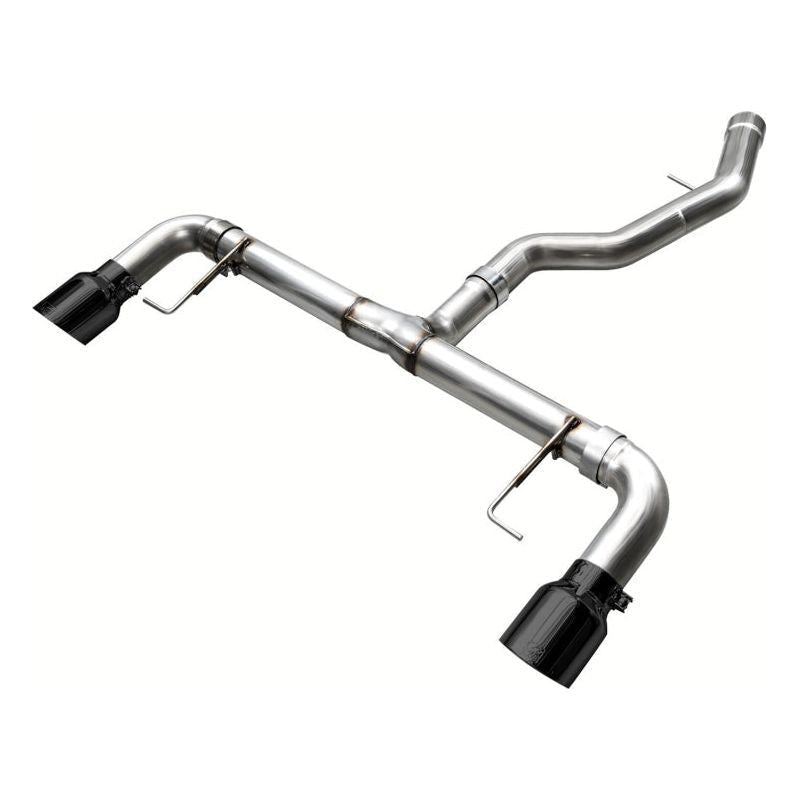 AWE 19-23 BMW 330i / 21-23 BMW 430i Base G2X Track Edition Axle Back Exhaust - Diamond Black - The Coin Has A Say
