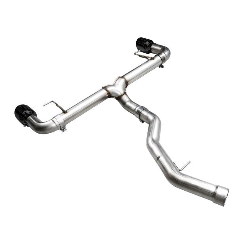 AWE 19-23 BMW 330i / 21-23 BMW 430i Base G2X Track Edition Axle Back Exhaust - Diamond Black - The Coin Has A Say