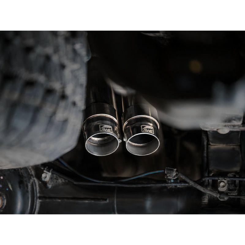 AWE 2016-2023 Toyota Tacoma 0FG Exhaust with BashGuard - No Tips - The Coin Has A Say