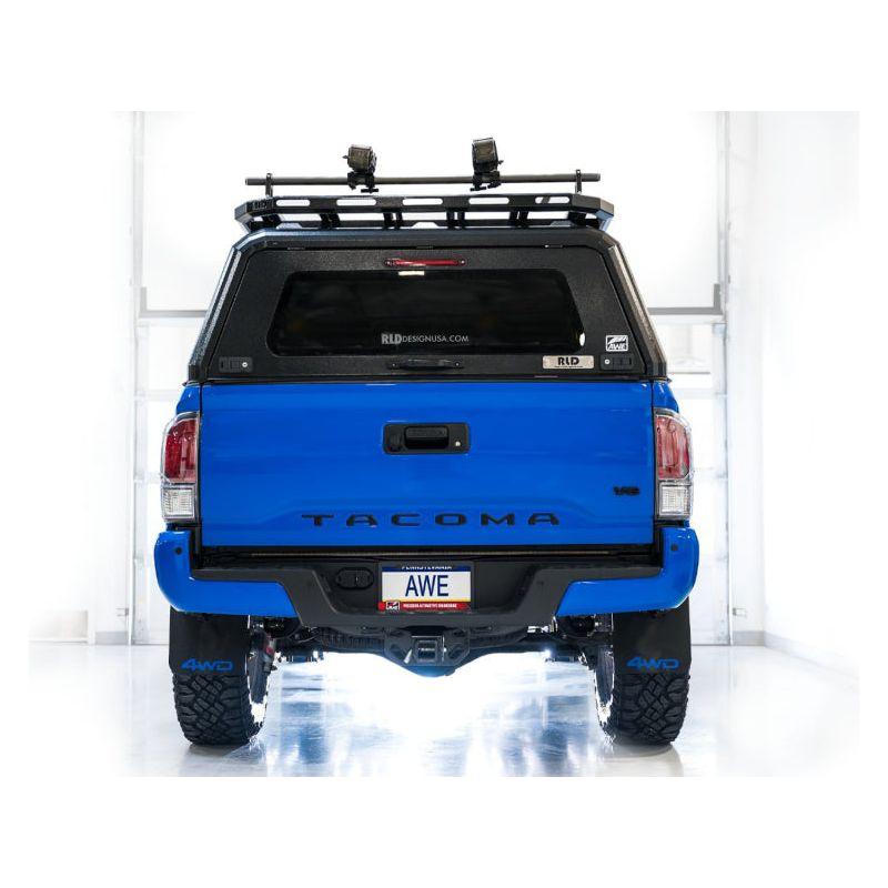 AWE 2016-2023 Toyota Tacoma 0FG Exhaust with BashGuard - No Tips - The Coin Has A Say