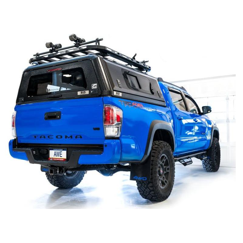 AWE 2016-2023 Toyota Tacoma 0FG Exhaust with BashGuard - No Tips - The Coin Has A Say
