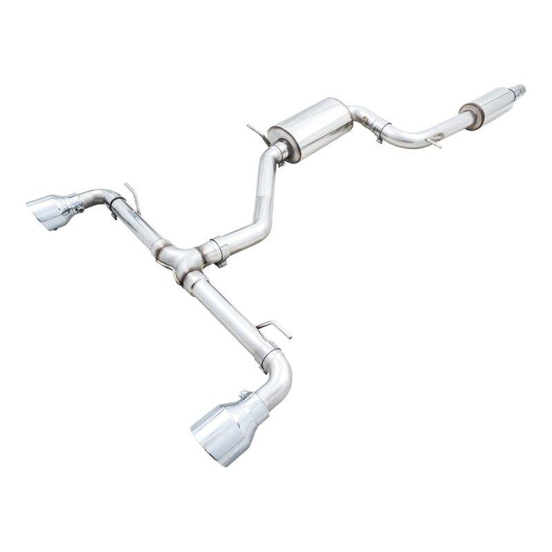 AWE 2022 VW GTI MK8 Touring Edition Exhaust - Chrome Silver Tips - The Coin Has A Say