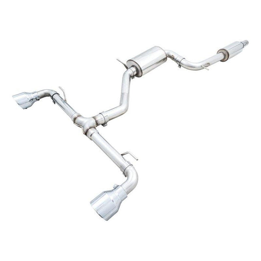 AWE 2022 VW GTI MK8 Touring Edition Exhaust - Chrome Silver Tips - The Coin Has A Say