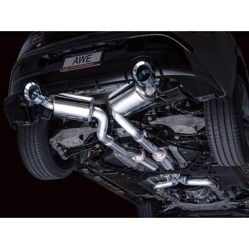 AWE 2023 Nissan Z RZ34 RWD Touring Edition Catback Exhaust System w/ Chrome Silver Tips - The Coin Has A Say