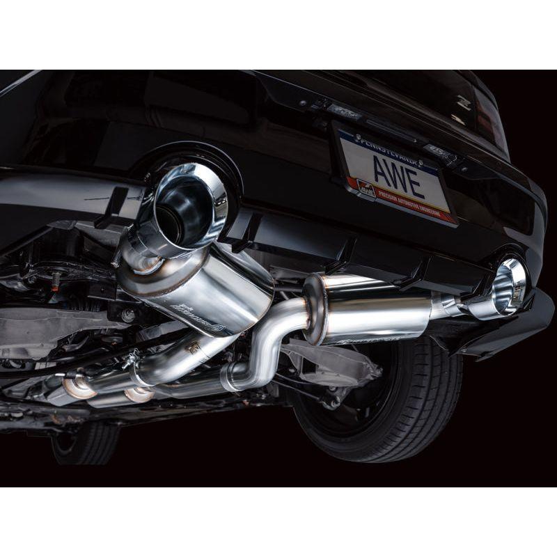 AWE 2023 Nissan Z RZ34 RWD Touring Edition Catback Exhaust System w/ Chrome Silver Tips - The Coin Has A Say
