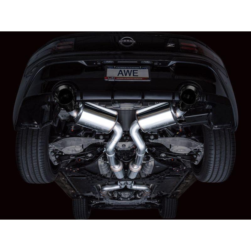 AWE 2023 Nissan Z RZ34 RWD Touring Edition Catback Exhaust System w/ Diamond Black Tips - The Coin Has A Say