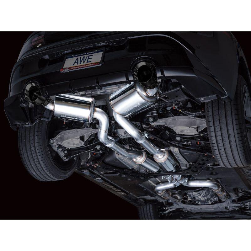 AWE 2023 Nissan Z RZ34 RWD Touring Edition Catback Exhaust System w/ Diamond Black Tips - The Coin Has A Say