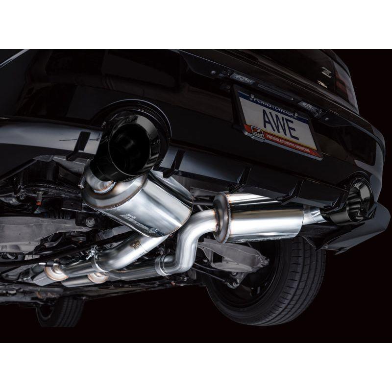 AWE 2023 Nissan Z RZ34 RWD Touring Edition Catback Exhaust System w/ Diamond Black Tips - The Coin Has A Say