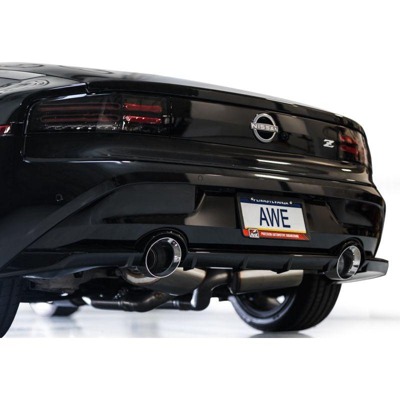AWE 2023 Nissan Z RZ34 RWD Track Edition Catback Exhaust System w/ Chrome Silver Tips - The Coin Has A Say