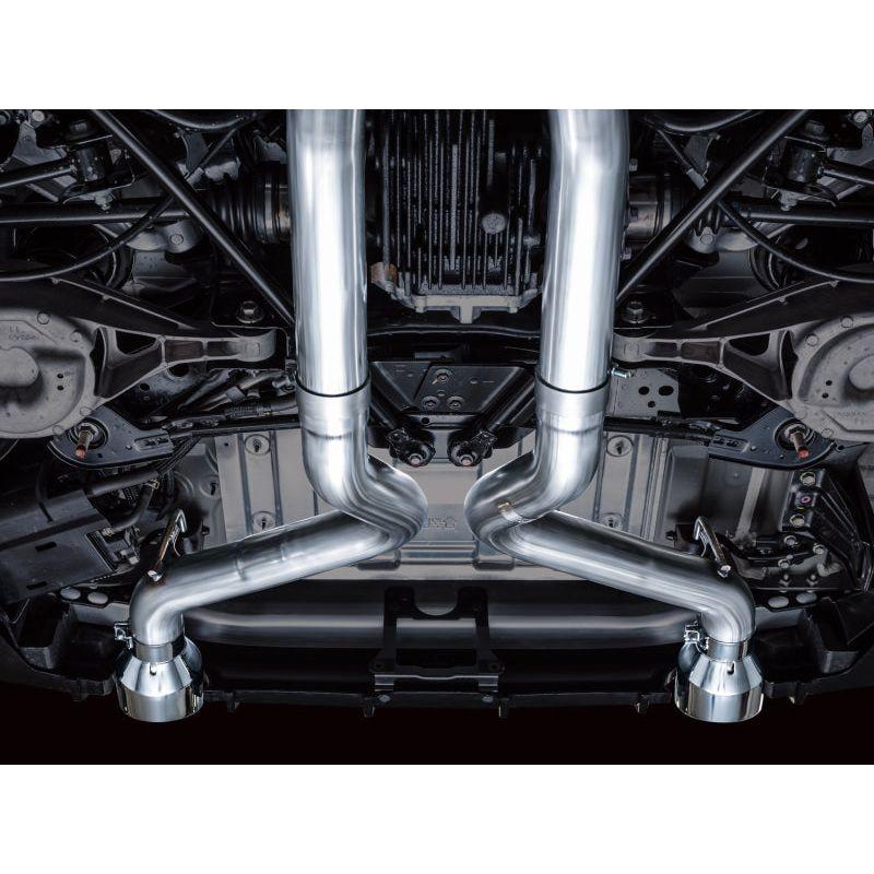 AWE 2023 Nissan Z RZ34 RWD Track Edition Catback Exhaust System w/ Chrome Silver Tips - The Coin Has A Say