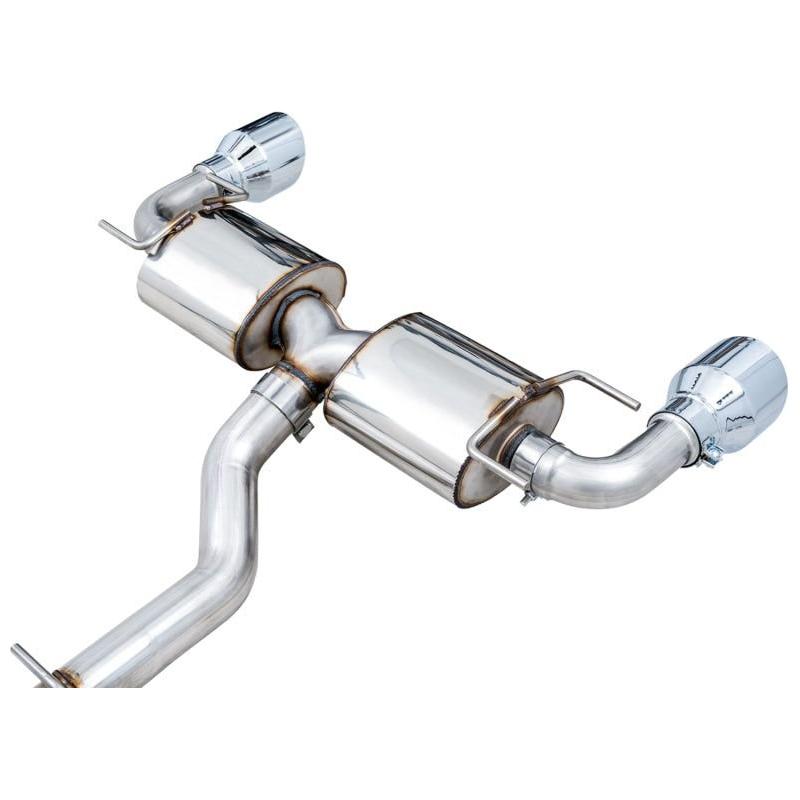 AWE Subaru BRZ/ Toyota GR86/ Toyota 86 Touring Edition Cat-Back Exhaust- Chrome Silver Tips - The Coin Has A Say