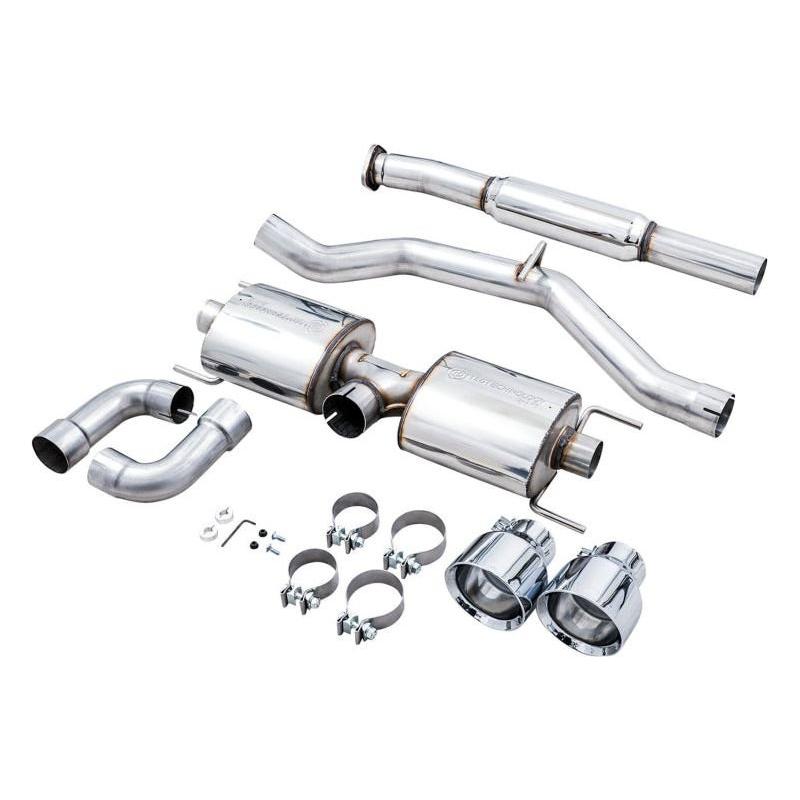 AWE Subaru BRZ/ Toyota GR86/ Toyota 86 Touring Edition Cat-Back Exhaust- Chrome Silver Tips - The Coin Has A Say
