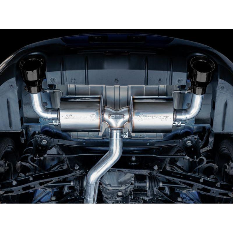 AWE Subaru BRZ/ Toyota GR86/ Toyota 86 Touring Edition Cat-Back Exhaust- Diamond Black Tips - The Coin Has A Say
