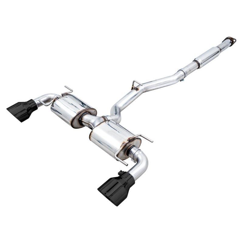 AWE Subaru BRZ/ Toyota GR86/ Toyota 86 Touring Edition Cat-Back Exhaust- Diamond Black Tips - The Coin Has A Say