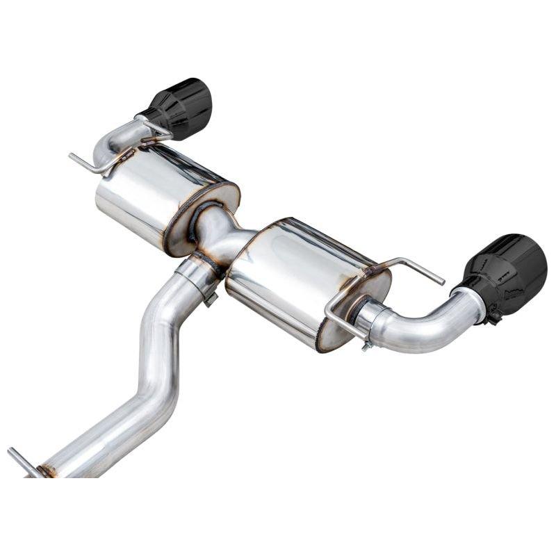 AWE Subaru BRZ/ Toyota GR86/ Toyota 86 Touring Edition Cat-Back Exhaust- Diamond Black Tips - The Coin Has A Say