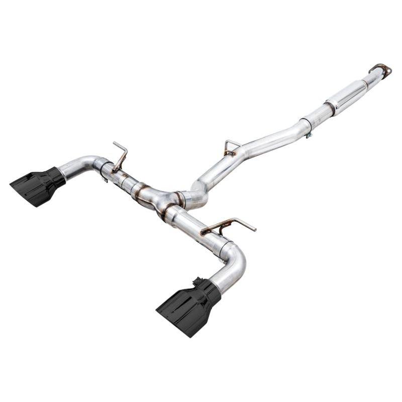 AWE Subaru BRZ / Toyota GR86 / Toyota 86 Track Edition Cat-Back Exhaust- Diamond Black Tips - The Coin Has A Say