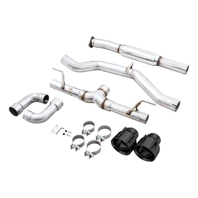 AWE Subaru BRZ / Toyota GR86 / Toyota 86 Track Edition Cat-Back Exhaust- Diamond Black Tips - The Coin Has A Say