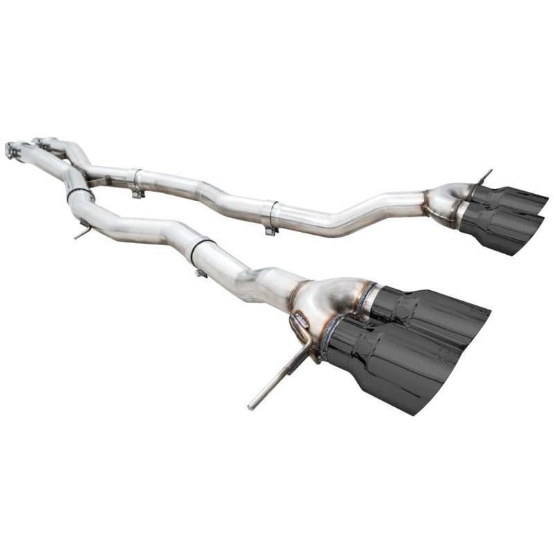 AWE Track Edition Catback Exhaust for BMW G8X M3/M4 - Diamond Black Tips - The Coin Has A Say