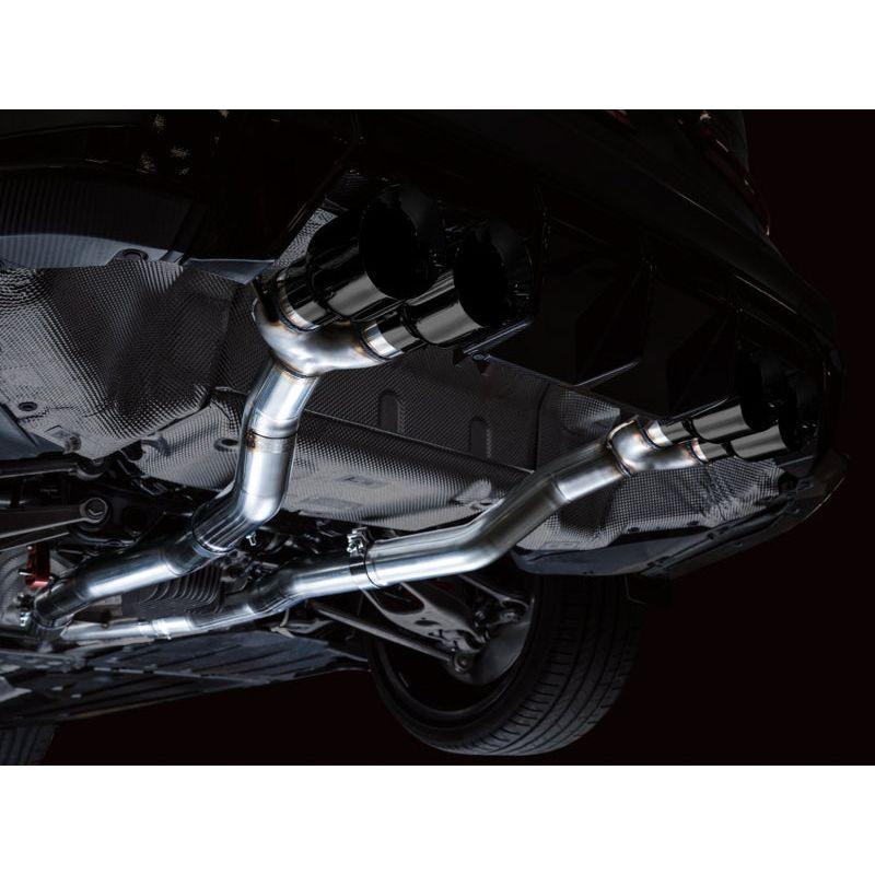 AWE Track Edition Catback Exhaust for BMW G8X M3/M4 - Diamond Black Tips - The Coin Has A Say