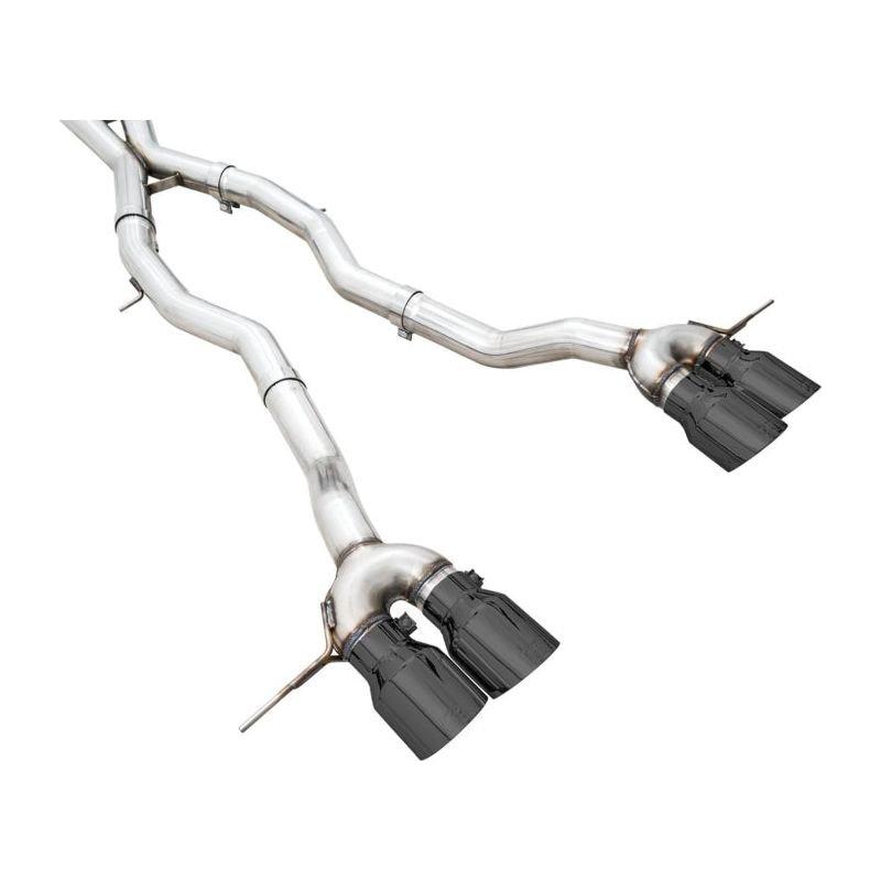AWE Track Edition Catback Exhaust for BMW G8X M3/M4 - Diamond Black Tips - The Coin Has A Say