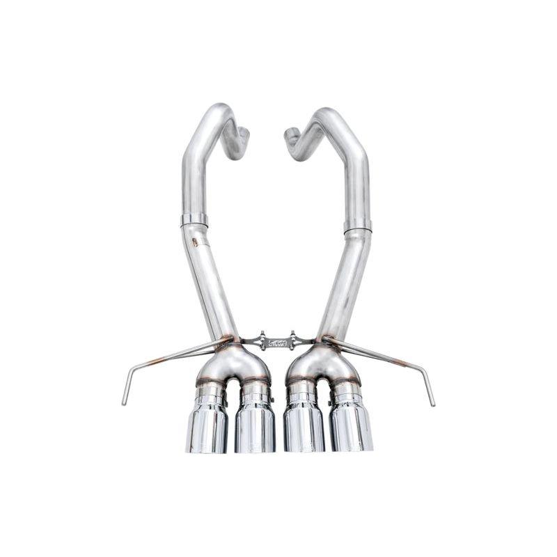 AWE Tuning 14-19 Chevy Corvette C7 Z06/ZR1 (w/o AFM) Track Edition Axle-Back Exhaust w/Chrome Tips - The Coin Has A Say