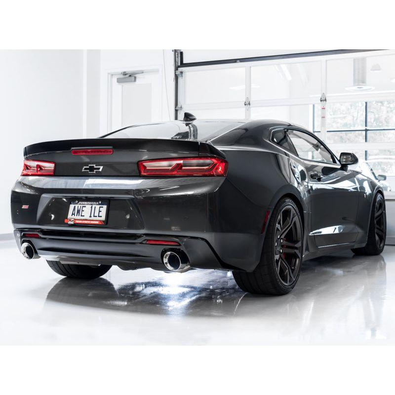 AWE Tuning 16-18 Chevrolet Camaro SS Axle-back Exhaust - Touring Edition (Chrome Silver Tips) - The Coin Has A Say