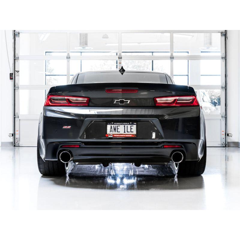 AWE Tuning 16-18 Chevrolet Camaro SS Axle-back Exhaust - Touring Edition (Chrome Silver Tips) - The Coin Has A Say