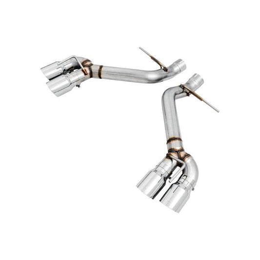 AWE Tuning 16-19 Chevrolet Camaro SS Axle-back Exhaust - Track Edition (Quad Chrome Silver Tips) - The Coin Has A Say