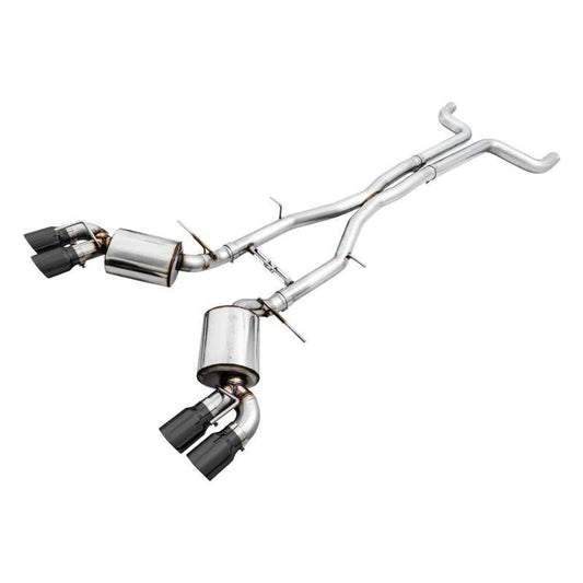 AWE Tuning 16-19 Chevy Camaro SS Non-Res Cat-Back Exhaust -Touring Edition (Quad Diamond Black Tips) - The Coin Has A Say
