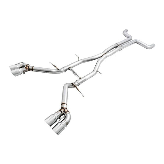 AWE Tuning 16-19 Chevy Camaro SS Non-Res Cat-Back Exhaust - Track Edition (Quad Chrome Silver Tips) - The Coin Has A Say