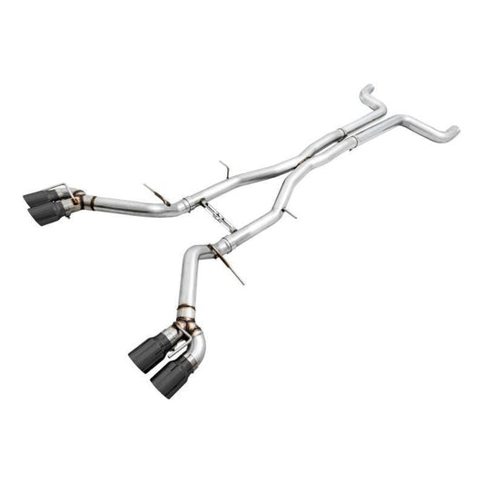 AWE Tuning 16-19 Chevy Camaro SS Non-Res Cat-Back Exhaust - Track Edition (Quad Diamond Black Tips) - The Coin Has A Say