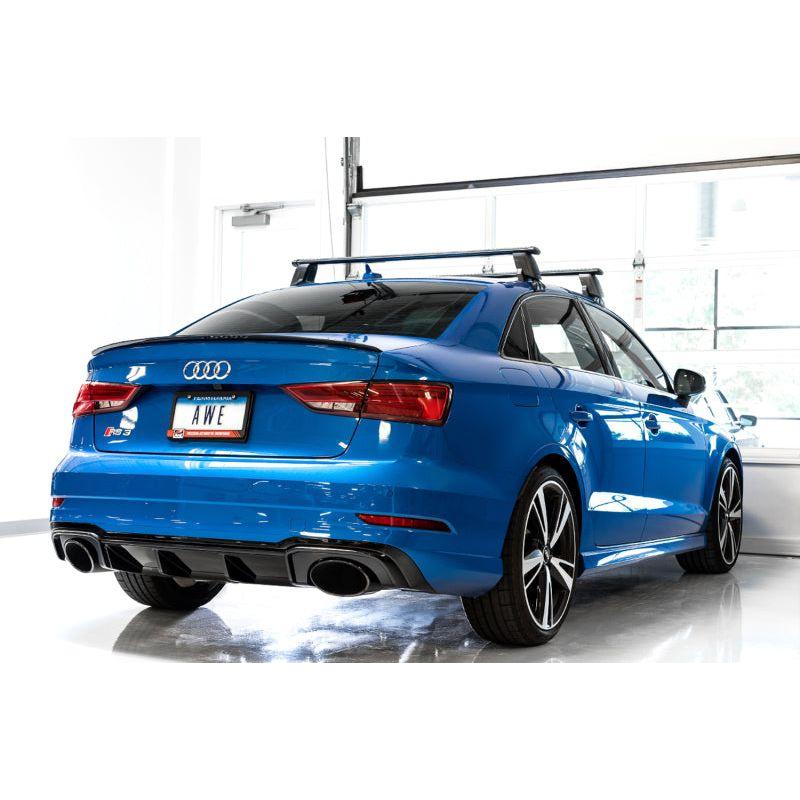 AWE Tuning 17-19 Audi RS3 8V SwitchPath Exhaust w/Diamond Black RS-Style Tips - The Coin Has A Say