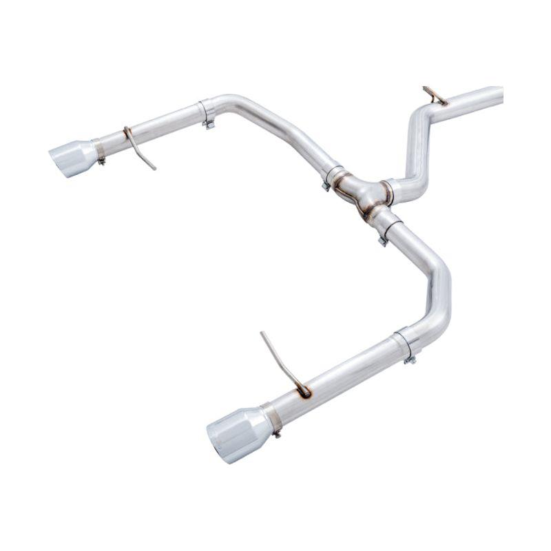 AWE Tuning 18-21 Volkswagen Jetta GLI Mk7 Track Edition Exhaust - Chrome Silver Tips (Fits OEM DP) - The Coin Has A Say