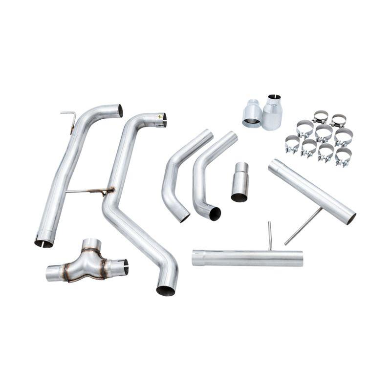 AWE Tuning 18-21 Volkswagen Jetta GLI Mk7 Track Edition Exhaust - Chrome Silver Tips (Fits OEM DP) - The Coin Has A Say