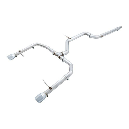 AWE Tuning 18-21 Volkswagen Jetta GLI Mk7 Track Edition Exhaust - Chrome Silver Tips (Fits OEM DP) - The Coin Has A Say