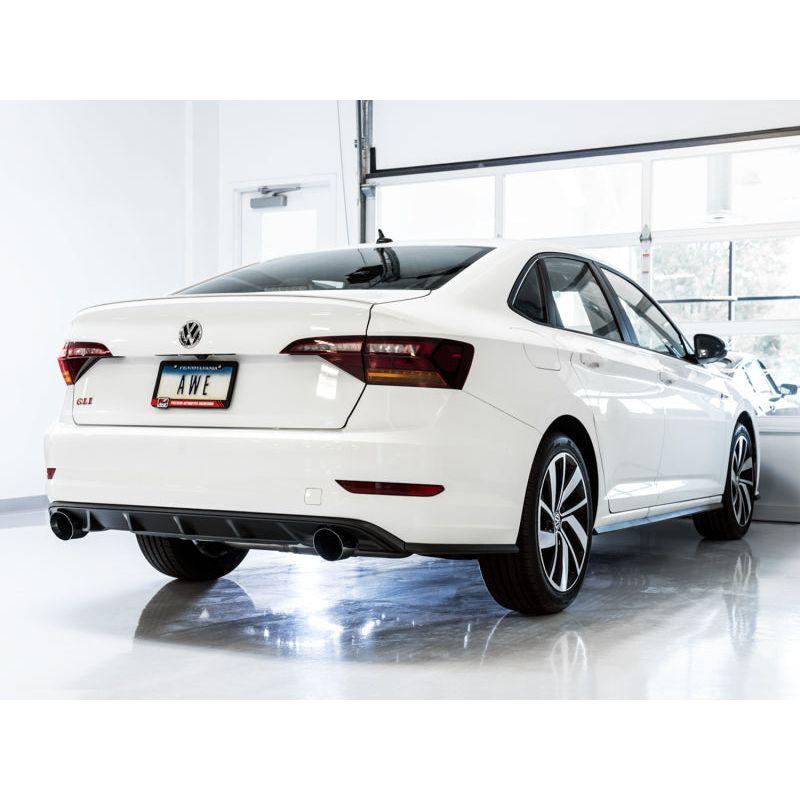 AWE Tuning 18-21 Volkswagen Jetta GLI Mk7 Track Edition Exhaust - Diamond Black Tips (Fits OEM DP) - The Coin Has A Say