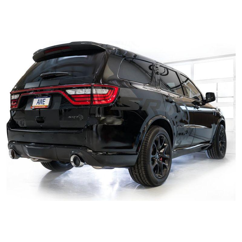 AWE Tuning 18-23 Dodge Durango SRT & Hellcat Track Edition Exhaust - Chrome Silver Tips - The Coin Has A Say