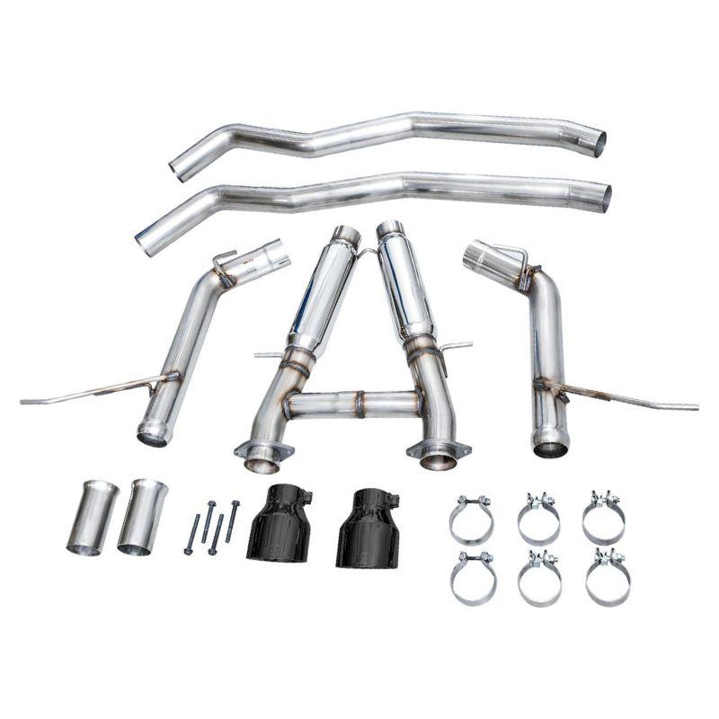 AWE Tuning 18-23 Dodge Durango SRT & Hellcat Track Edition Exhaust - Diamond Black Tips - The Coin Has A Say