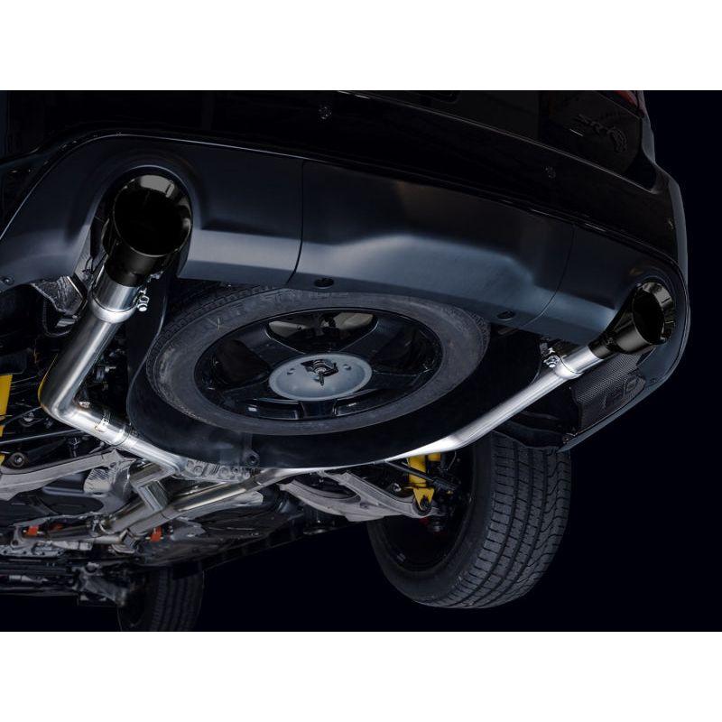 AWE Tuning 18-23 Dodge Durango SRT & Hellcat Track Edition Exhaust - Diamond Black Tips - The Coin Has A Say