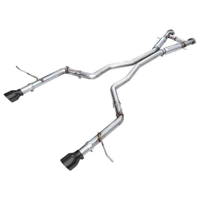 AWE Tuning 18-23 Dodge Durango SRT & Hellcat Track Edition Exhaust - Diamond Black Tips - The Coin Has A Say