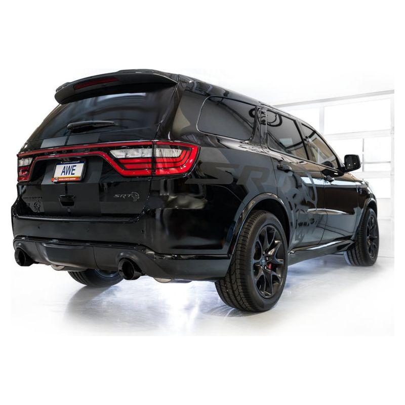 AWE Tuning 18-23 Dodge Durango SRT & Hellcat Track Edition Exhaust - Diamond Black Tips - The Coin Has A Say