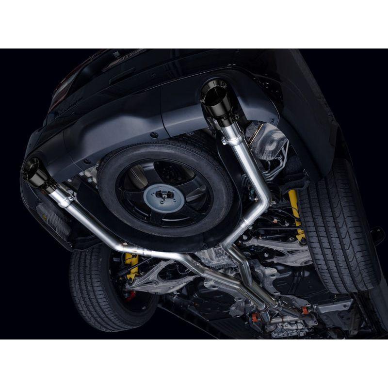 AWE Tuning 18-23 Dodge Durango SRT & Hellcat Track Edition Exhaust - Diamond Black Tips - The Coin Has A Say