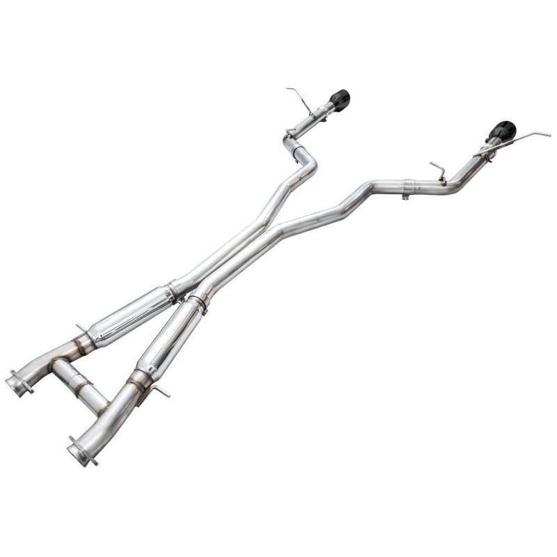 AWE Tuning 18-23 Dodge Durango SRT & Hellcat Track Edition Exhaust - Diamond Black Tips - The Coin Has A Say
