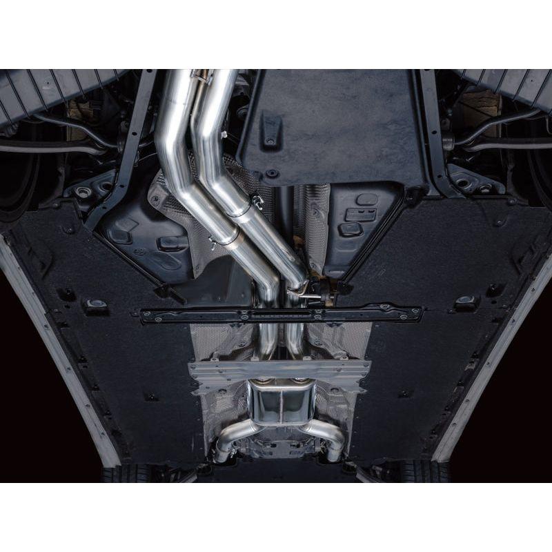 AWE Tuning 19-23 Audi C8 S6/S7 2.9T V6 AWD Touring Edition Exhaust - Diamond Black Tips - The Coin Has A Say