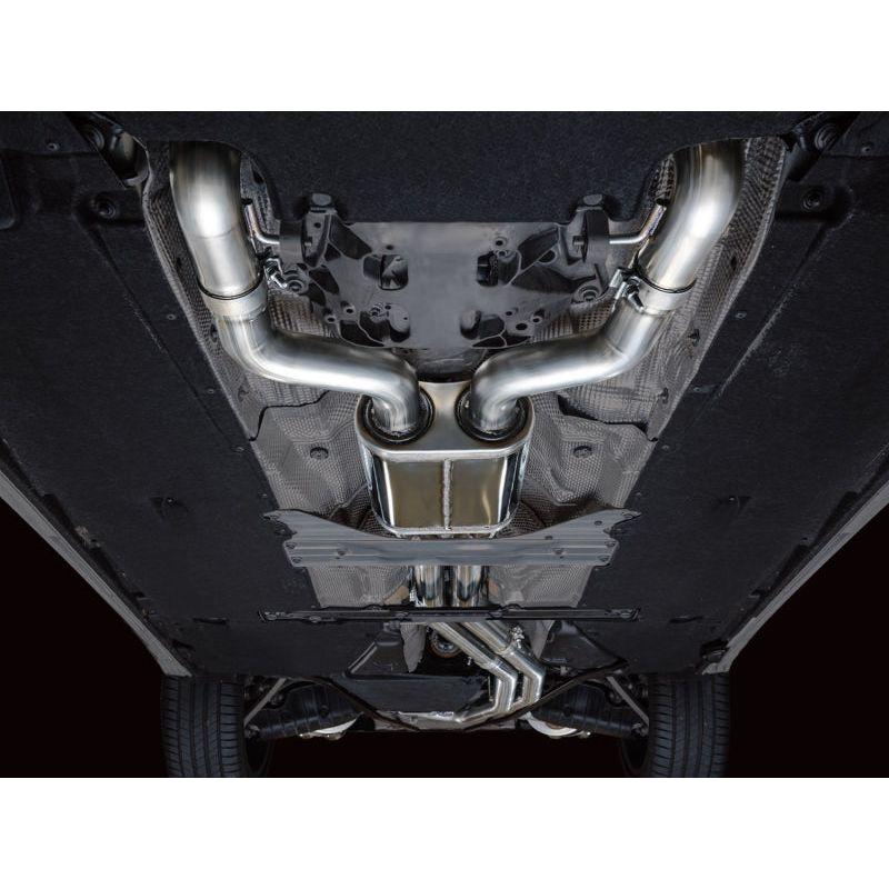 AWE Tuning 19-23 Audi C8 S6/S7 2.9T V6 AWD Touring Edition Exhaust - Diamond Black Tips - The Coin Has A Say