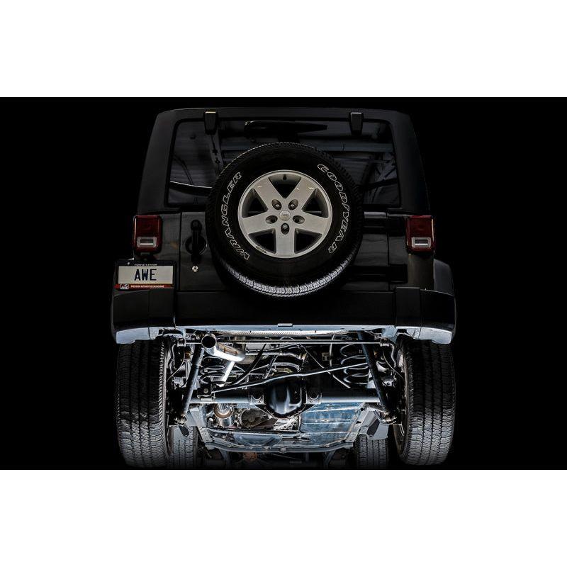 AWE Tuning 20-21 Jeep Gladiator JT 3.6L Trail Edition Cat-Back Exhaust - The Coin Has A Say