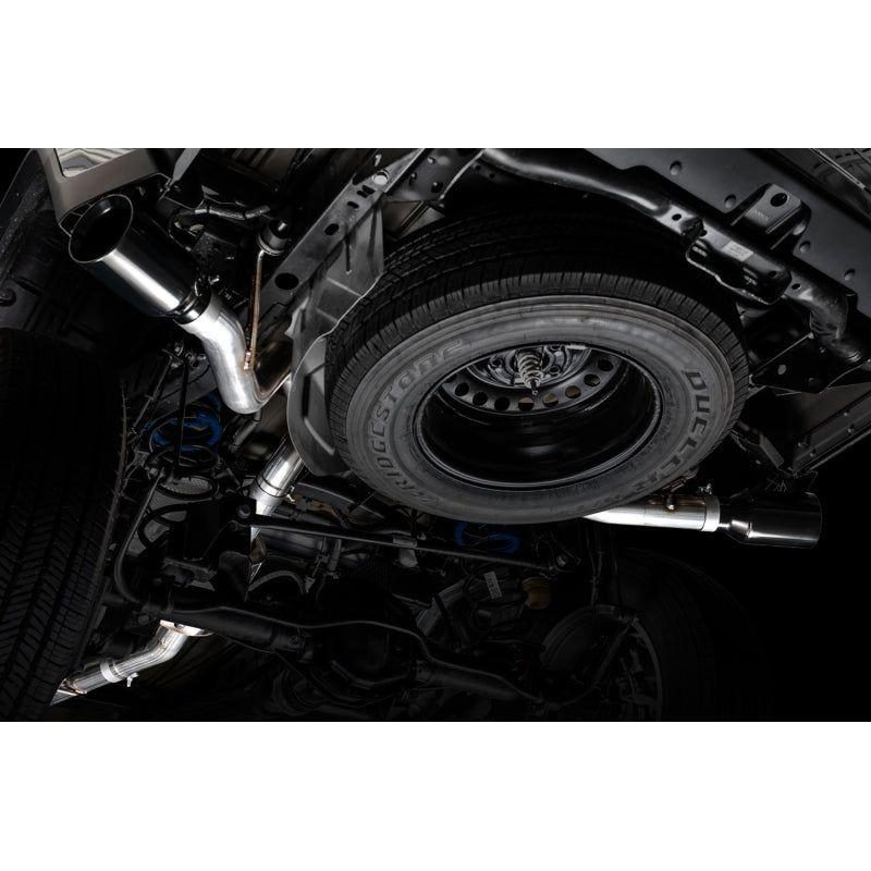 AWE Tuning 20-21 Jeep Gladiator JT 3.6L Tread Edition Cat-Back Dual Exhaust - Diamond Black Tip - The Coin Has A Say