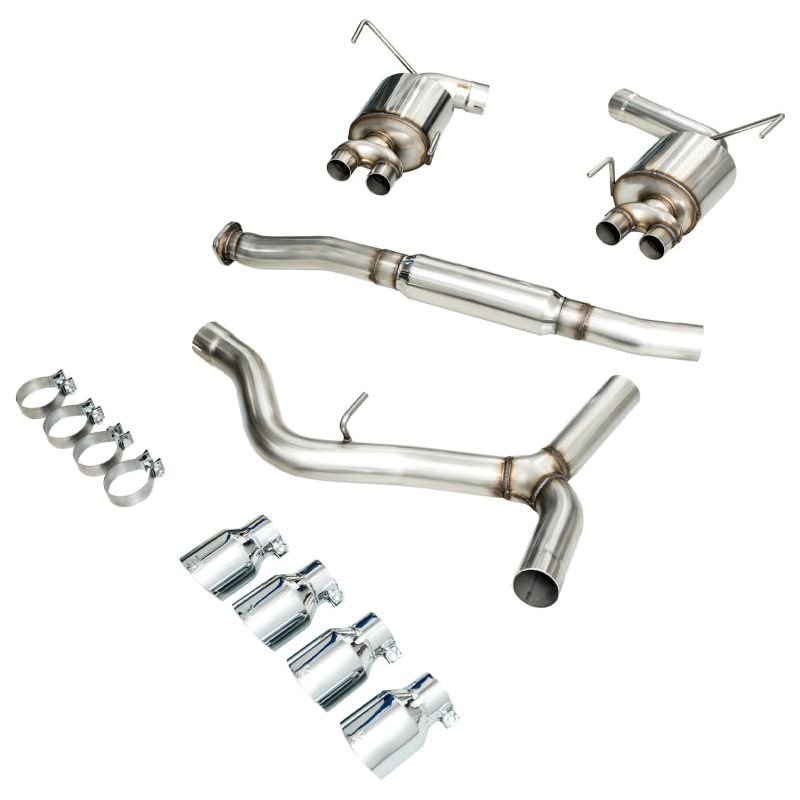 AWE Tuning 2015+ Subaru WRX VA Sedan Touring Edition Exhaust - Chrome Silver Tips (102mm) - The Coin Has A Say